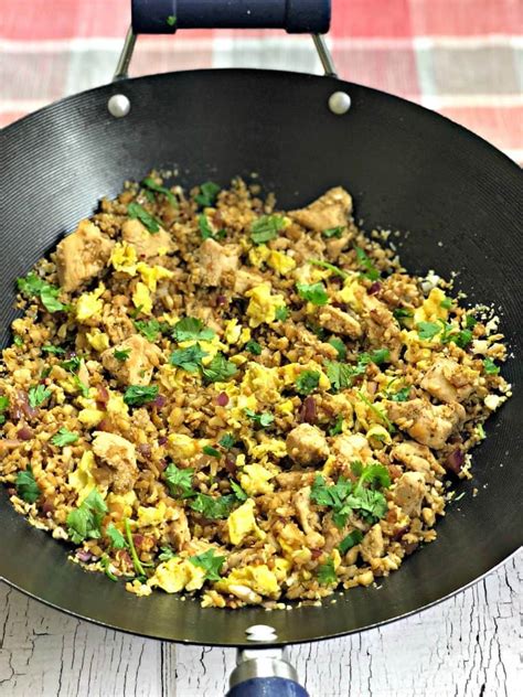 Give a healthy spin to the traditional pongal recipe by using brown rice instead of white rice.consisting of brown rice and yellow moong dhall , this recipe. Low-Carb Keto Cauliflower Vegetable Fried Rice with Chicken