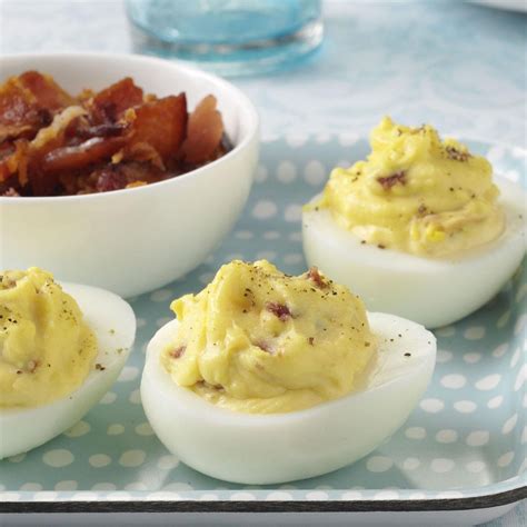 Bacon Cheddar Deviled Eggs Recipe How To Make It