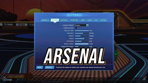 View leonid_youtube's rocket league stats and how they perform. Arsenal Rocket League Camera Settings : You Can Now Play ...