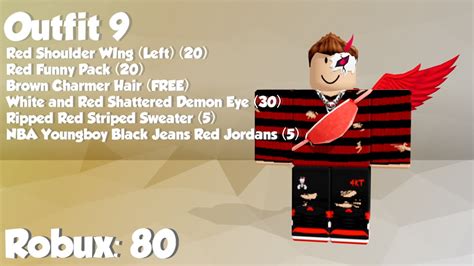 Roblox Outfits For Robux Youtube
