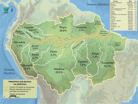 Bacías Águas Amazônicas Xingu Oceano atlântico