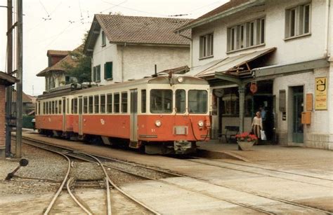 Steuerwagen Kl Bt Mit Triebwagen Be Kl Im Bahnhof Von