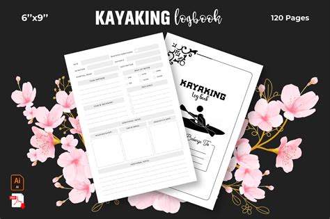 Kayaking Log Book Kdp Interior Graphic By Graphinize · Creative Fabrica