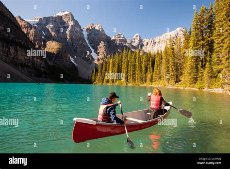 Moraine Lake In The Canadian Rockies Is One Of The Most Picturesque