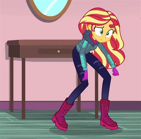 #2414141 - safe, screencap, pinkie pie, sunset shimmer, equestria girls