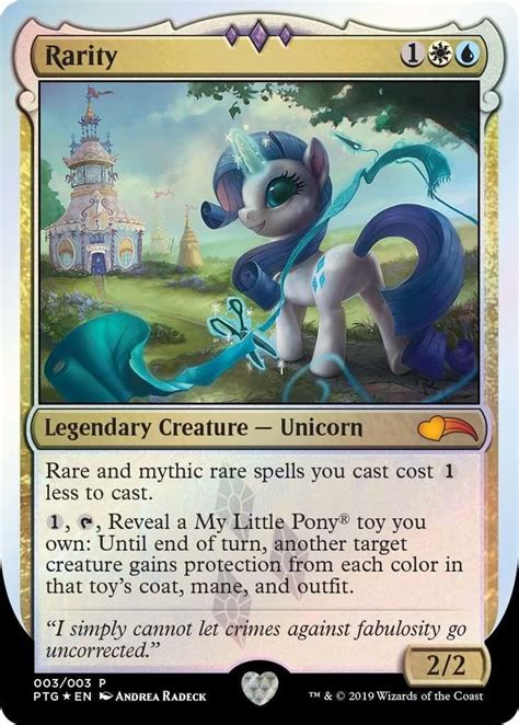 Rarity Card From An Official Upcoming Magic The Gathering My Little