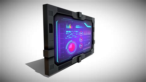 3d Model Sci Fi Display Vr Ar Low Poly Cgtrader