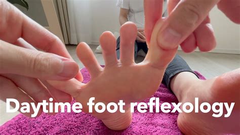 daytime foot reflexology 日中の足ツボ【asmr】 youtube