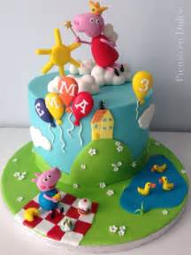 Peppa Pig Fondant Cake By Pienso En Dulce Peppa Pig Birthday Cake