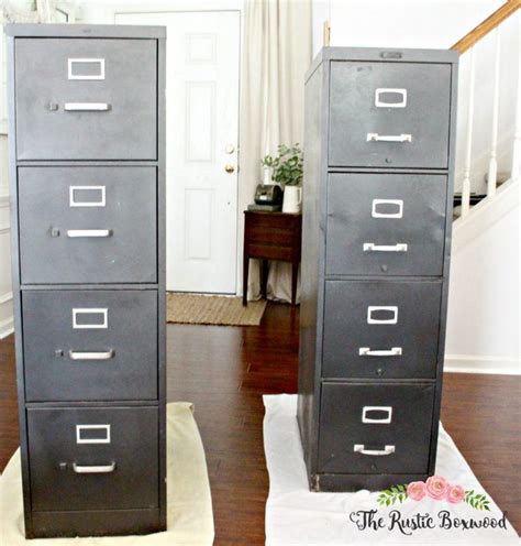 Cabinet refinishing costs a fraction of the cost of purchasing new components and frames. Metal File Cabinet Makeover | Filing cabinet, File cabinet ...