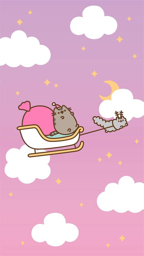 Pusheen Christmas Wallpapers Wallpaper Cave