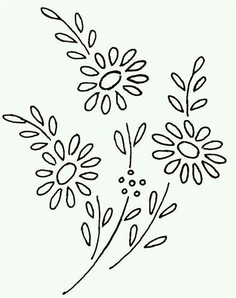Para Bordar Hand Embroidery Flowers Embroidery Flowers Pattern