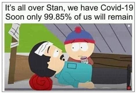 The “south Park Making Fun Of The Covid 19 Virus And The Survival Rate