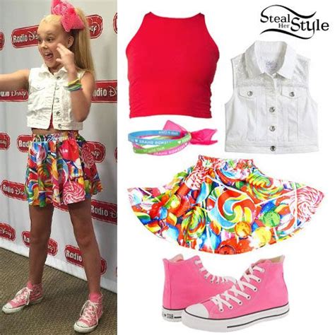 Jojo Siwa Denim Vest Lollipop Skirt Dance Moms Outfits Dance Moms