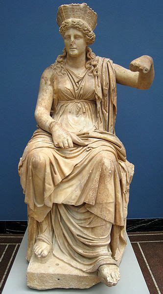 Cybele The Great Mother Phrygian Goddess 1st Century Bce Statue
