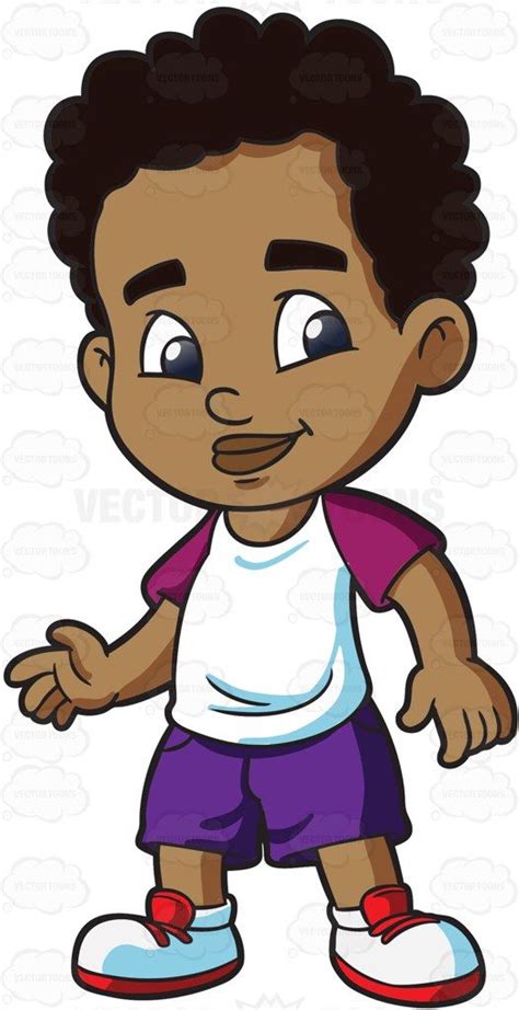 A Black Preschooler Boy Looking Adorable Black Girl Cartoon Black