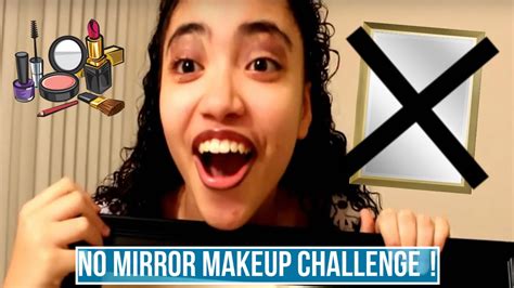 No Mirror Makeup Challenge Aleeas Precious Life YouTube