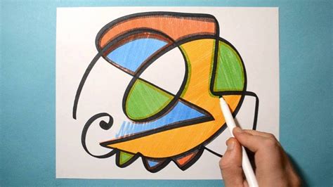 Fun Abstract Drawing Color Markers Satisfying And Relaxing Daily