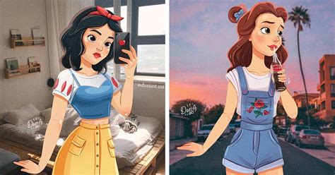 This Is How Disney Princesses Would Look Like If They Were Modern Day