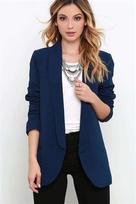 1000 Blue Blazer Women Blazer Outfits For Women Work Outfits Women