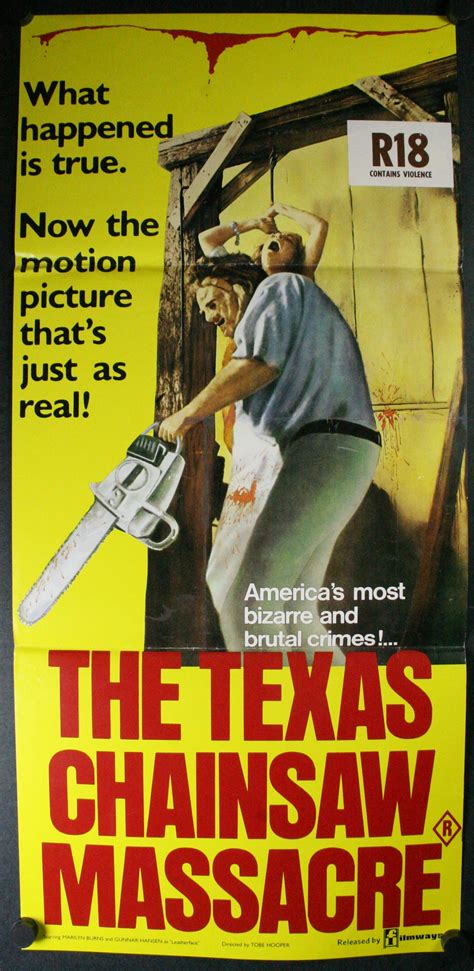 Texas Chainsaw Massacre Original Australian Movie Poster