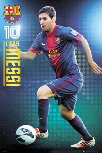 Lionel Messi Super 10 Barcelona Soccer Action Poster Gb Eye 2012