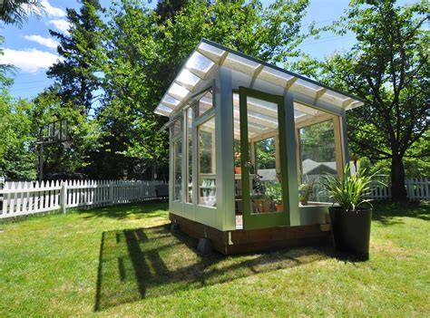 Studio Sprouts Backyard Greenhouse Combines Stylish Form With Fabulous