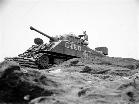 M4 Sherman Coed Dug In On The Edge Of Motoyama Airfield Shortly After