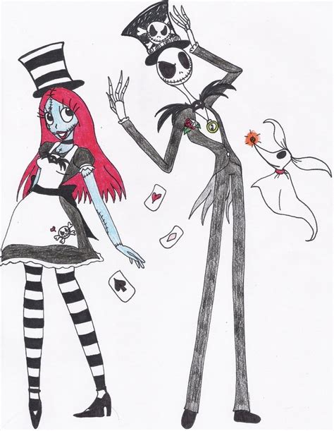 Jack And Sally As Alice And The Mad Hatter Nightmare Before Christmas