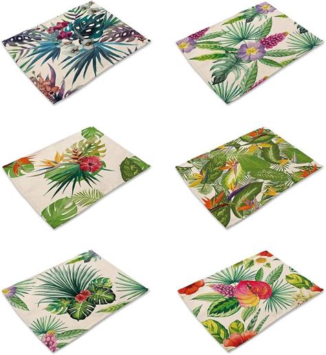 Tropical Placemats Home And Kitchen