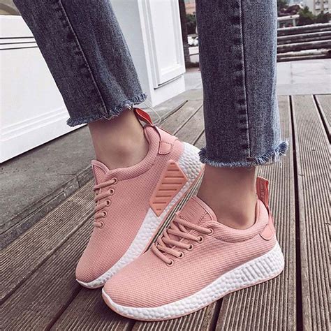 Fashion Womens Breathable Mesh Shoes Anti Slip Sneakers In Womens Flats From Shoes On