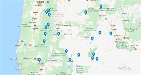 Oregon Hot Springs Map Natural Warm Pools With Directions And Maps