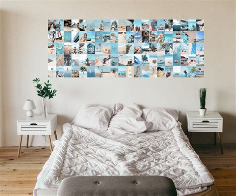 Blue Collage Kit Wall Collage Kit Digital Prints Photo Etsy