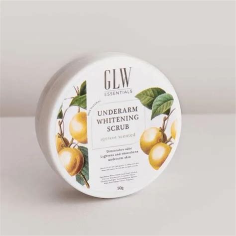 Glw Essentials Underarm Whitening Scrub Apricot Scented Diminishes Odor