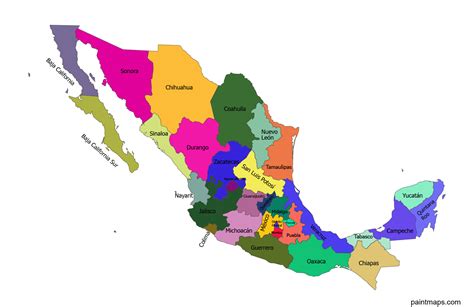 Gratis Descargable Mapa Vectorial De Mexico EPS SVG PDF PNG Adobe