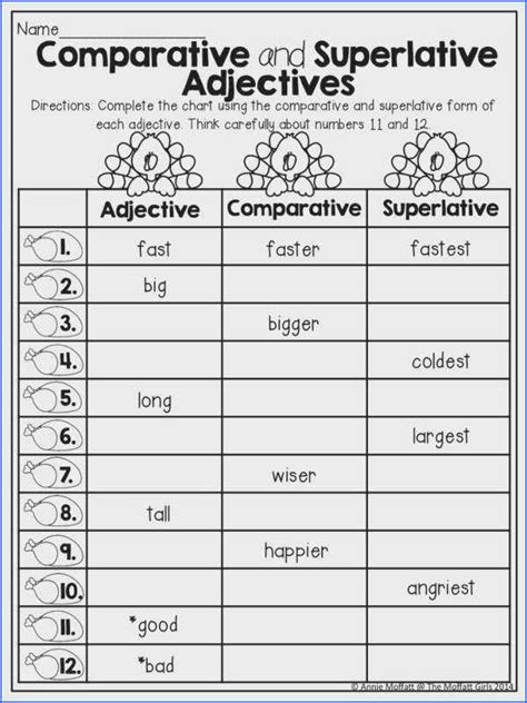 See below for the comparative adjective worksheets currently available, and check the bottom of the page for. Comparative and Superlative Adjectives Worksheet | Briefencounters