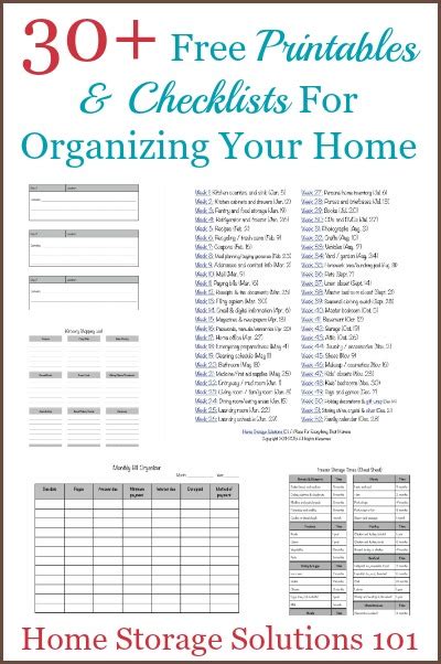 How To Get Organized Printables And Checklists To Help You Get Started