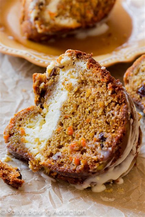 Cheesecake Swirl Carrot Bundt Cake Sallys Baking Addiction