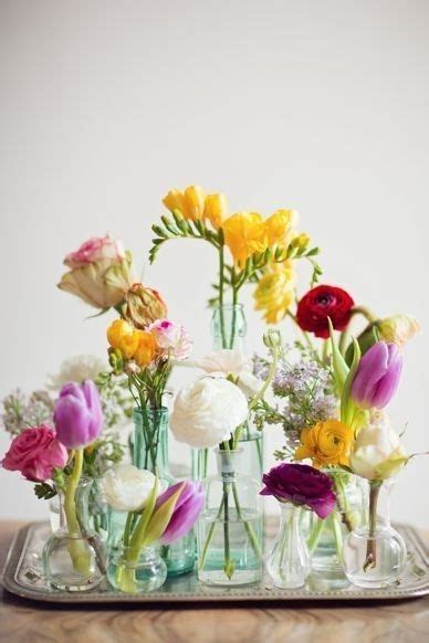 Fresh Cut Flowers In Small Vases Pictures Photos And