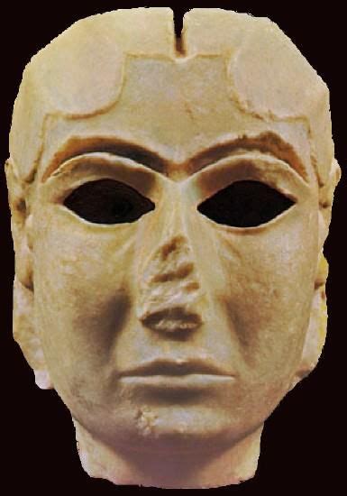 The Mask Of Warka Also Known As The Lady Of Uruk Dating From 3100 Bc
