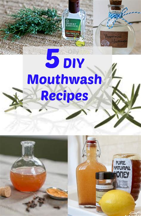 5 Diy Mouthwash Recipes