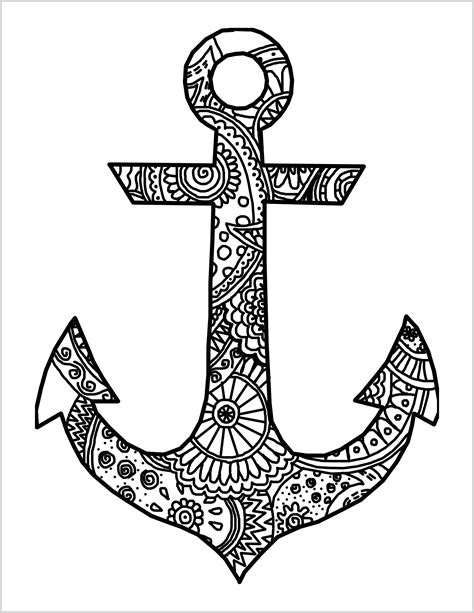 Submitted 8 days ago by chevron_lemon. Anchor Coloring Pages Free at GetColorings.com | Free ...