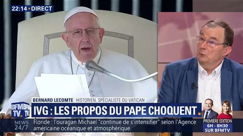 IVG Les Propos Du Pape Choquent