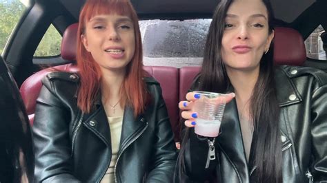 ppfemdom bratty girls sofi and kira humiliate you and order to jerk off on their saliva pov