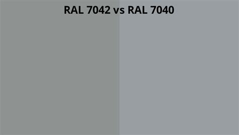 RAL 7042 Vs 7040 RAL Colour Chart UK