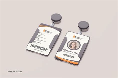 Nuevo Modelo De Titular De La Tarjeta De Identidad Archivo PSD Premium