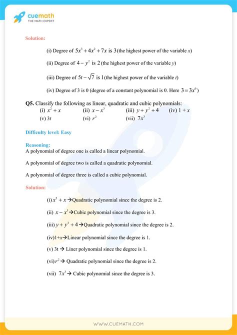Ncert Solutions Class 9 Maths Chapter 2 Exercise 21 Polynomials