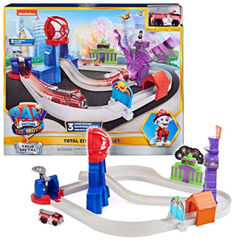 Paw Patrol True Metal Total City Rescue Movie Track Set With Exclusive