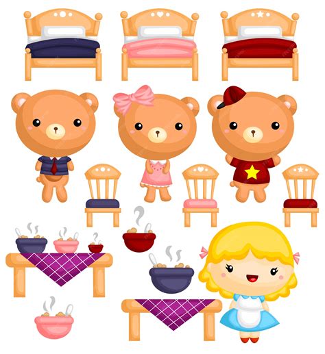 Personagens Cachinhos Dourados Para Imprimir