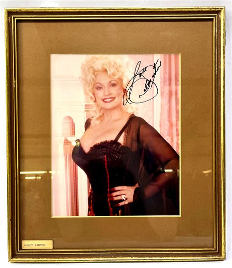 Lot Dolly Parton American Singer Actress Original Autographed